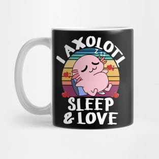 I Axolotl Sleep Love Questions of Valentines Day Axolotl Mug